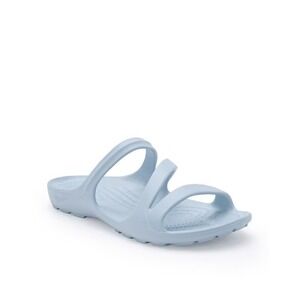 Crocs Kadee II Strappy Sandals Womens Size 8 Light Blue Vaca Beach Comfy NWT